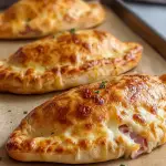 Easy Ham and Cheese Calzones